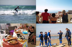 pointes de surf  au nort d'agadir maroc